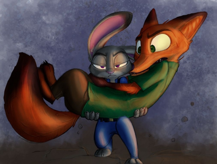 Real Nick And Judy Artwork - Zootopia