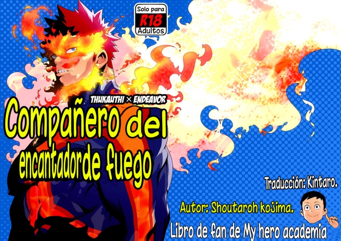 (C88) [Maraparte (Kojima Shoutarou)] FIRE FELLOW CHARMING | Compañero Del Encantador De Fuego (Boku No Hero Academia) [Spanish] [Kintaro Team]