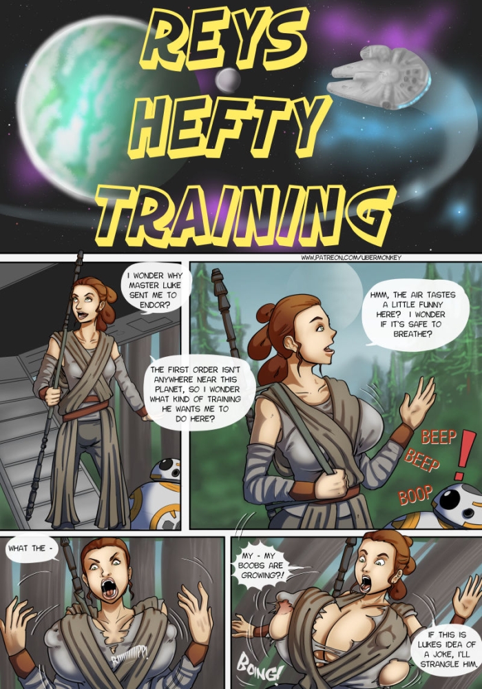 Gay Bukkakeboy Rey's Hefty Training - Star Wars Bondagesex