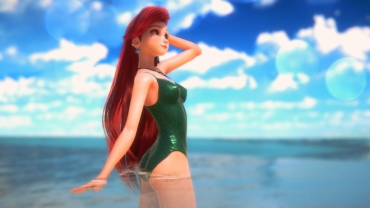 Adorable Anna & Ariel Summer Vacation – Frozen The Little Mermaid Nice Ass