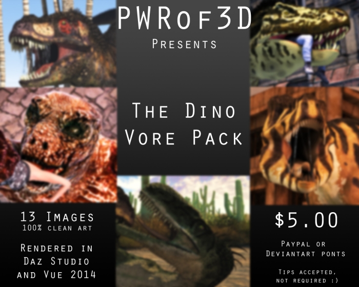 [PWRof3D]  The Dino Vore Pack