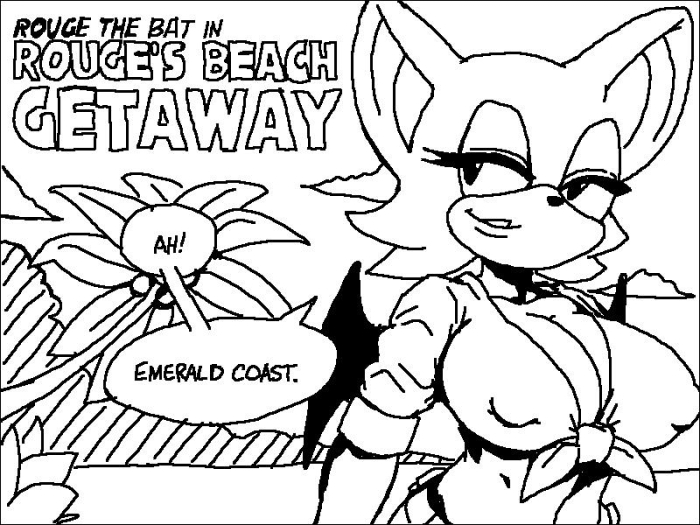 Big Dildo Rouge's Beach Getaway - Sonic The Hedgehog