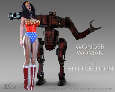 Suck Wonder Woman Vs. B.T.1000 Part 2 – Wonder Woman Tiny Girl