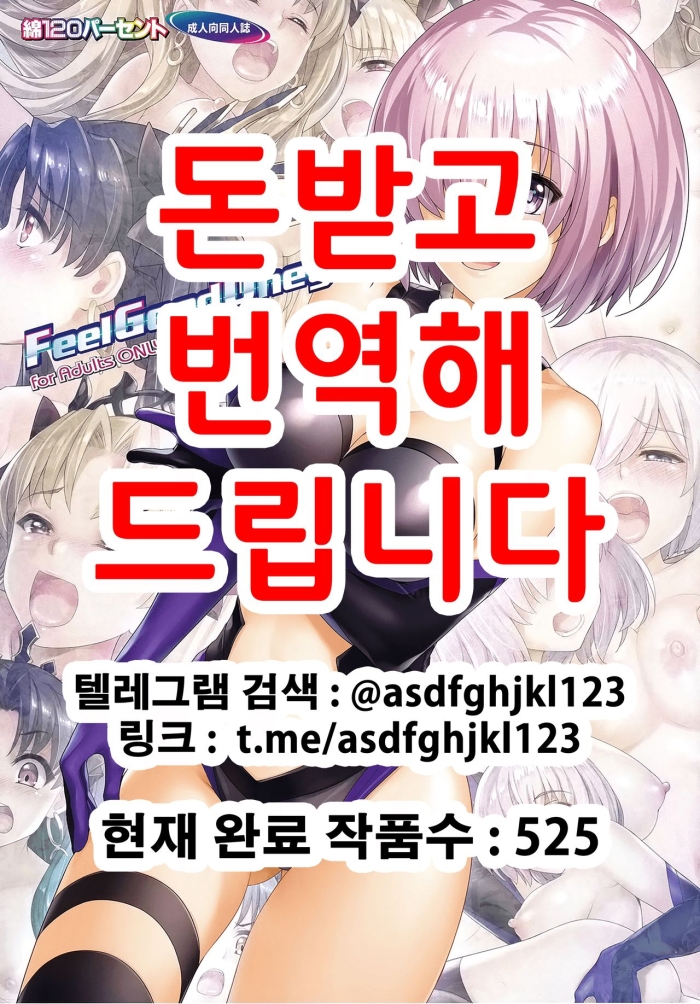 [Wata 120 Percent (Menyoujan)] Feel Good Onegai (Fate/Grand Order) [Korean] [Decensored]