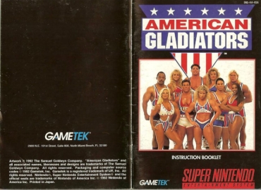 Pau American Gladiators   SNES Manual