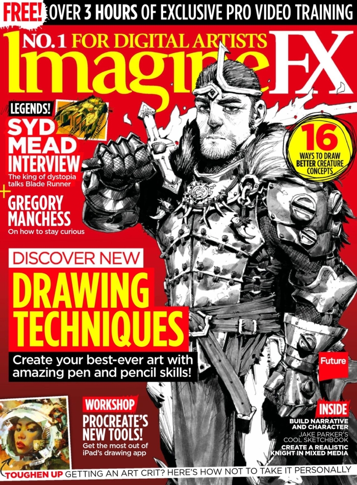 Lesbians ImagineFX Christmas 2017   Discover New Drawing Techniques
