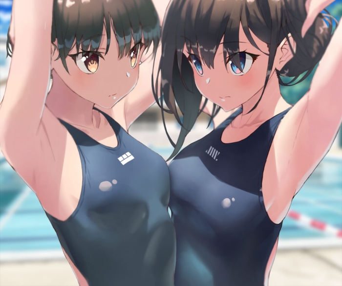 Beautiful Cum Shot Chapter5 Swimgirls Rikka&Shiori - Ssss.gridman Girl Get Fuck