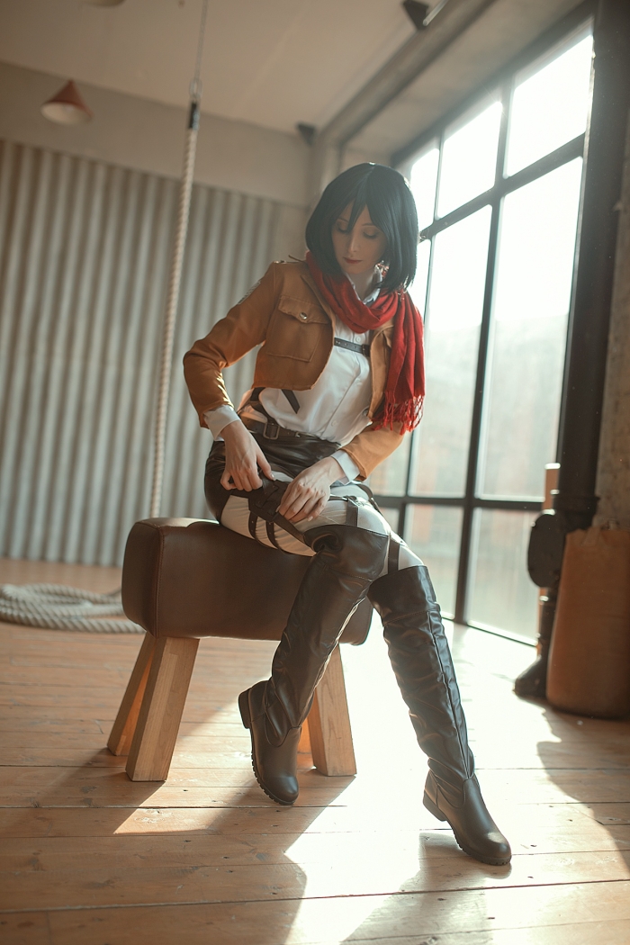 Hugetits Mari Evans   Mikasa - Shingeki No Kyojin Female Domination
