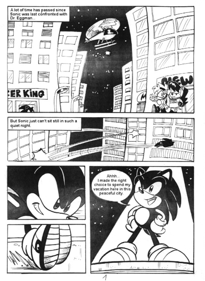 Sonic Adventure Fan Comic Unfinished
