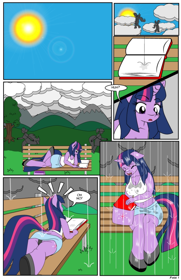 Oiled The Hot Room: Soaked - My Little Pony Friendship Is Magic Couple