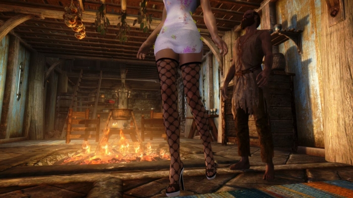 Tall <SKYRIM> Sexy Woman With Old Man And Beggars - The Elder Scrolls Seduction Porn