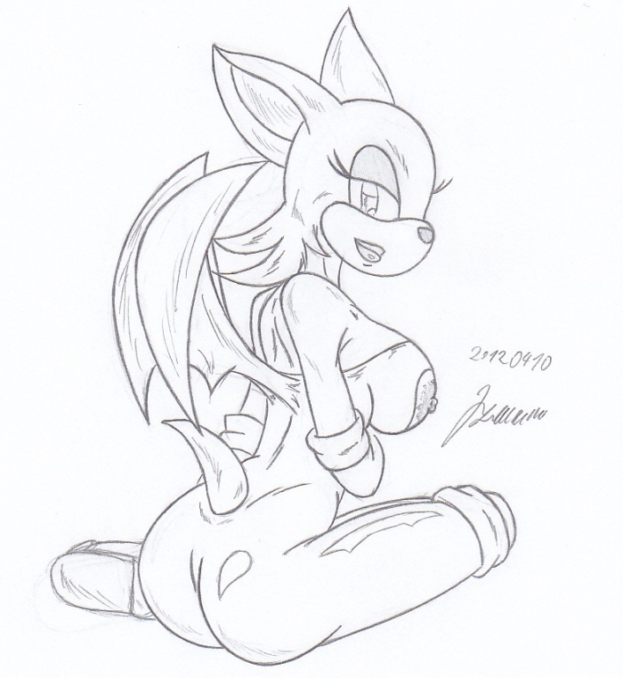 Female Domination My Miny Rouge The Bat  Sketches Work 2 - Sonic The Hedgehog