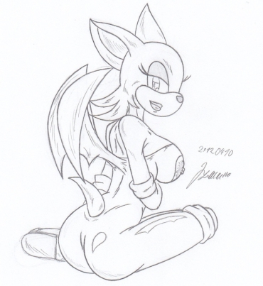 My Miny Rouge The Bat_ (sonic) Sketches Work_2