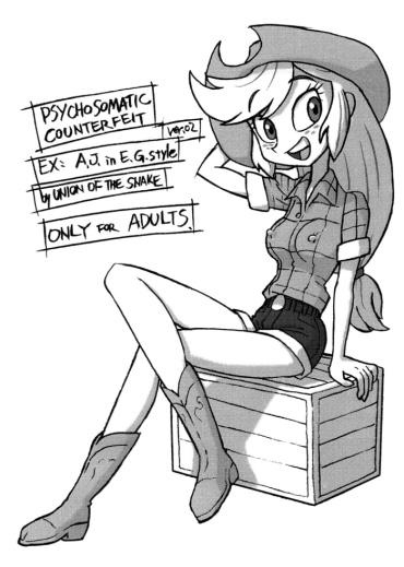 Coed Psychosomatic Counterfeit EX  A.J. In E.G. Style – Equestria Girls My Little Pony Friendship Is Magic