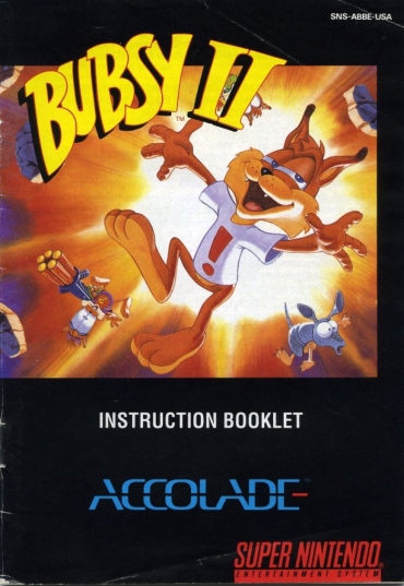 Monster Cock Bubsy II Instruction Booklet – Bubsy Anime