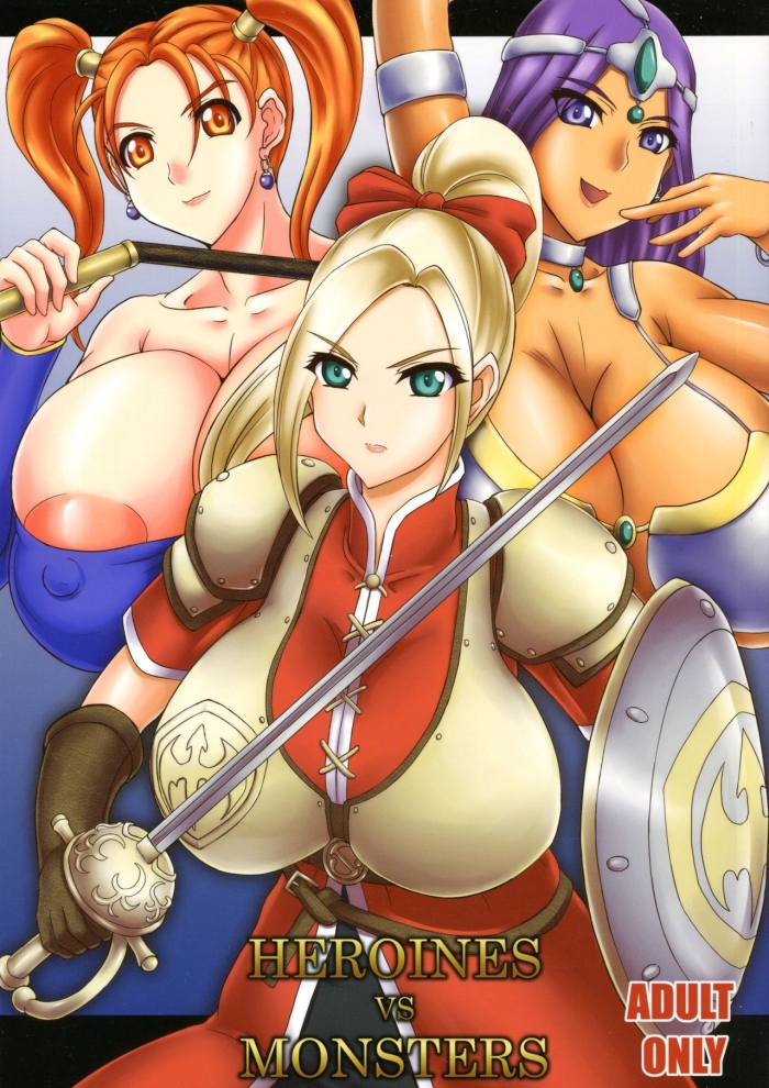 Gayclips HEROINES Vs MONSTERS  {bewbs666} - Dragon Quest Heroes Lesbian