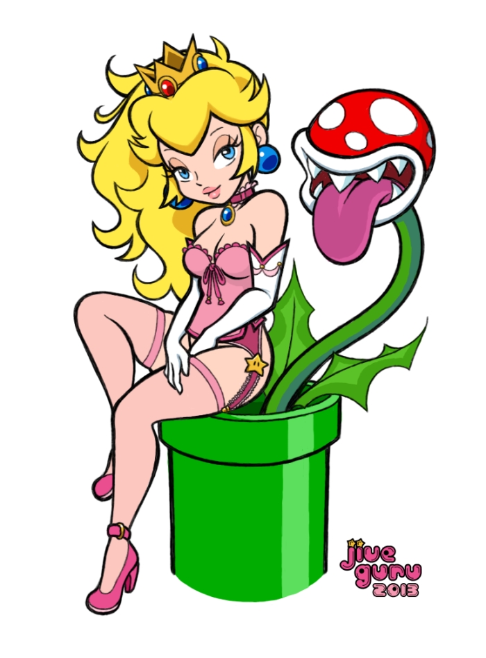 Naked Sex Princess Peach: Dirty Princess - Super Mario Brothers The Legend Of Zelda Joven