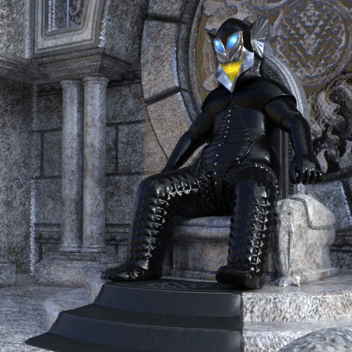 Black Cock BARTISTA 3D   Throne - Ultraman